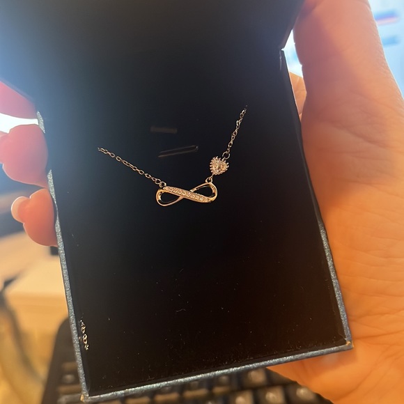 Sterling Silver Infinity Pendant Necklace - Picture 3 of 3